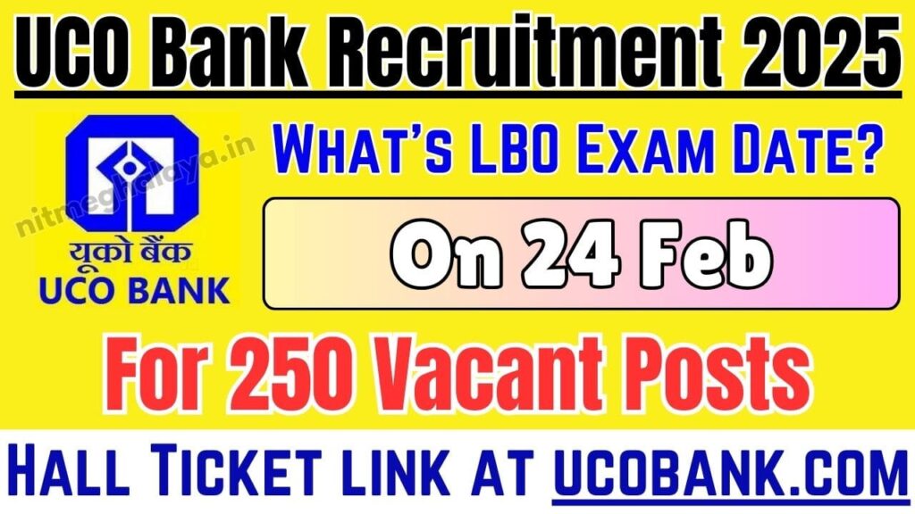 UCO Bank Admit Card 2025 